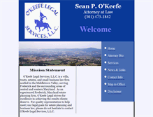 Tablet Screenshot of okeefelegal.com